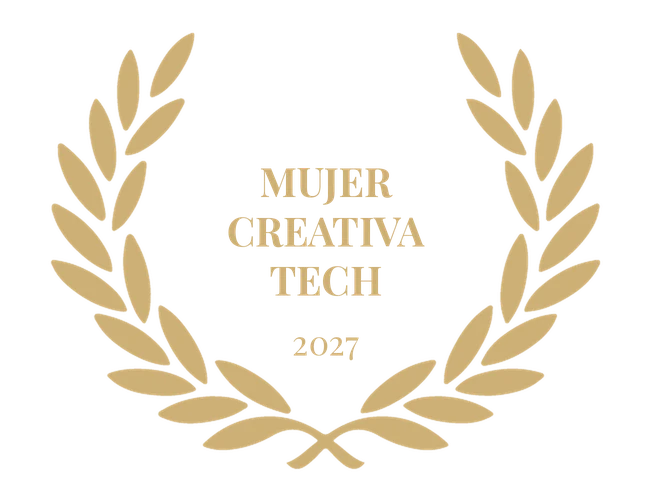 Laurel de la categoría Mujer Creativa Tech 2027
